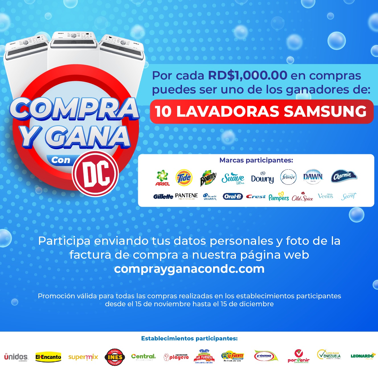 Compra y gana con DC Logo